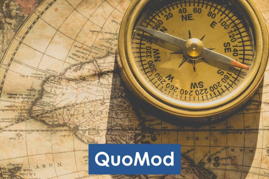 Softwareprojekt Budget Planung ohne Visiont - Kompass auf alter Karte